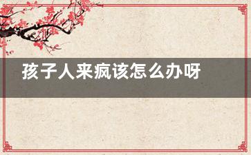 孩子人来疯该怎么办呀？ 孩子人来疯怎么来自办